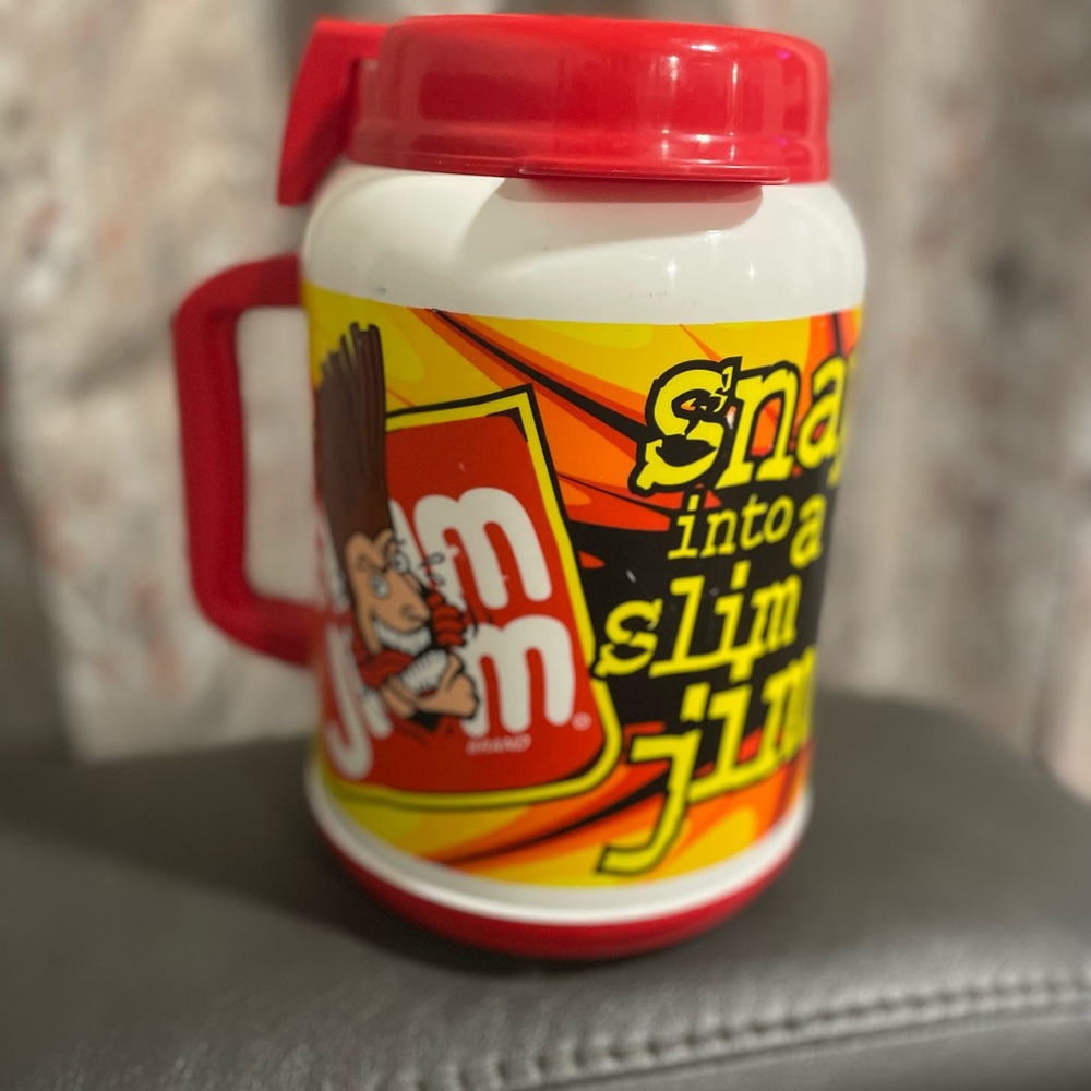 2002 Snap into a Slim Jim 64oz. Travel Mug with Lid